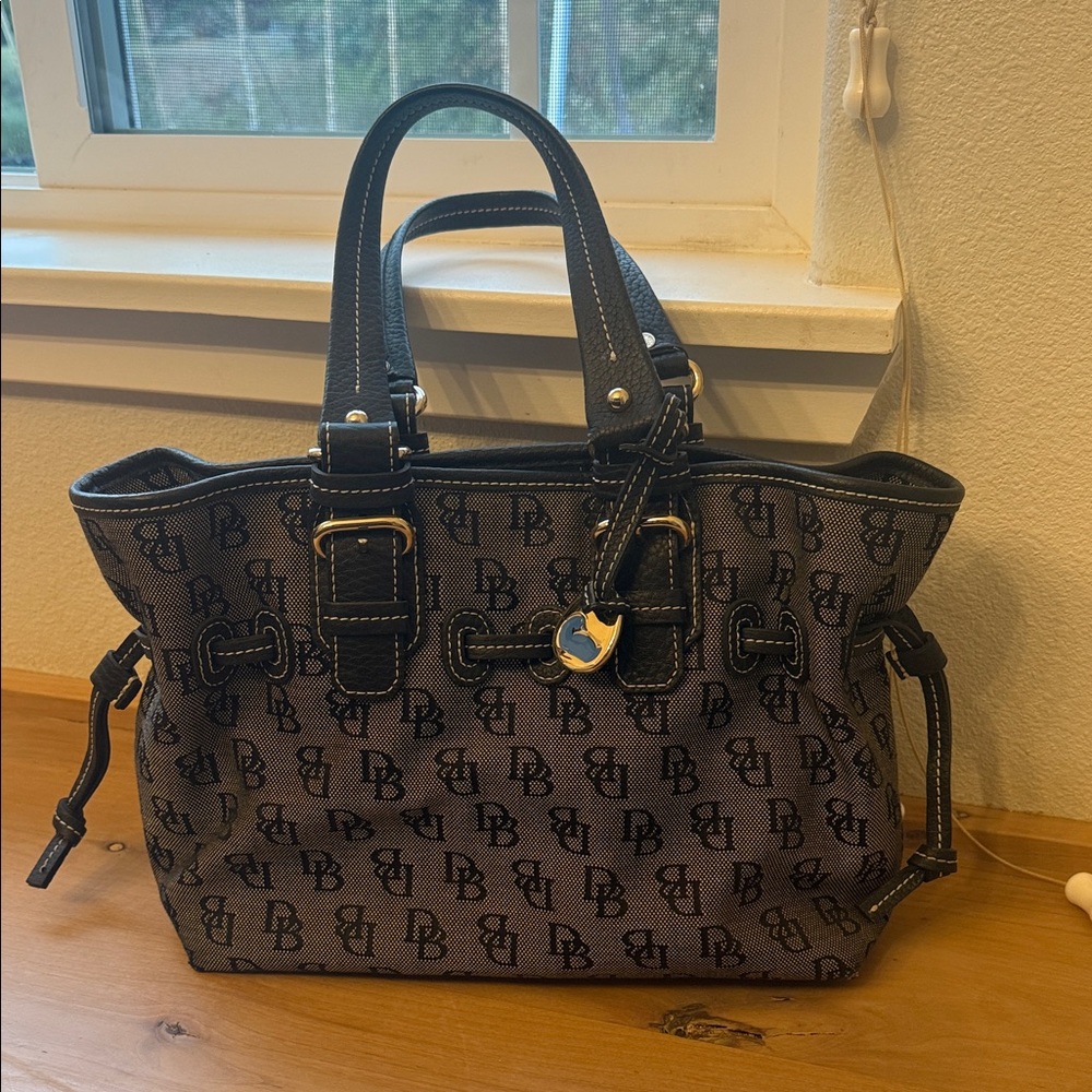 Dooney & Bourke Black and Brown Chiara Bag